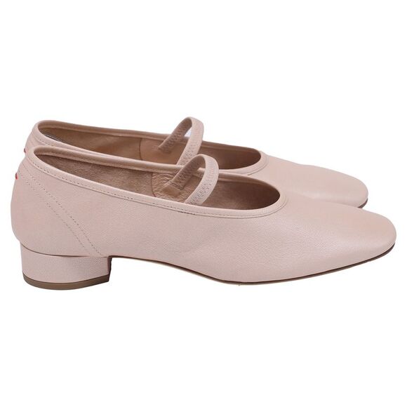 Aeyde Pippa Low-Heeled Ballet Flats in Pink Nappa Leather - Picture 1 of 8